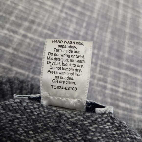 Pendleton Women’s Mockneck Sweater Merino Wool Blend Cable Heather Gray L/XL ** - Picture 8 of 11